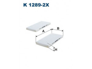 FILTRON K1289-2x filtras, salono oras 
 Techninės priežiūros dalys -> Techninės priežiūros intervalai
971332E900, 971332E910