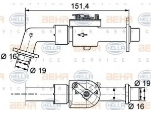 HELLA 9XL 351 328-111 valdymo vožtuvas, aušinimo skystis 
 Šildymas / vėdinimas -> Vožtuvai/valdymas
3 093 481