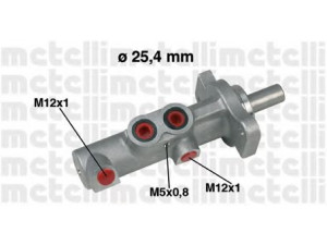 METELLI 05-0425 pagrindinis cilindras, stabdžiai 
 Stabdžių sistema -> Pagrindinis stabdžių cilindras
8602363