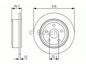 BOSCH 0 986 479 R08 stabdžių diskas 
 Dviratė transporto priemonės -> Stabdžių sistema -> Stabdžių diskai / priedai
52060 147AA, 52060 147AA