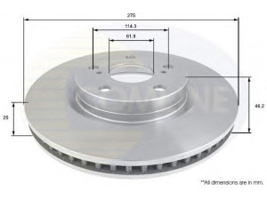 COMLINE ADC01136V stabdžių diskas 
 Dviratė transporto priemonės -> Stabdžių sistema -> Stabdžių diskai / priedai
4351242040, 4351242080, 43512-42040