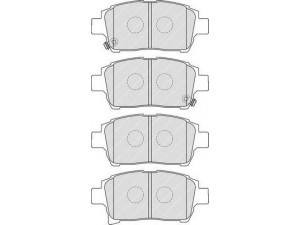 FERODO FDB1985 stabdžių trinkelių rinkinys, diskinis stabdys 
 Techninės priežiūros dalys -> Papildomas remontas
044650W050, 044650W080, 0446513020