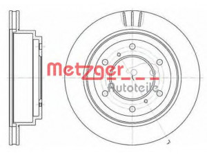 METZGER 6955.10 stabdžių diskas 
 Dviratė transporto priemonės -> Stabdžių sistema -> Stabdžių diskai / priedai
MR418067