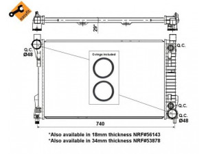 NRF 53419 radiatorius, variklio aušinimas 
 Aušinimo sistema -> Radiatorius/alyvos aušintuvas -> Radiatorius/dalys
2035000303, 2035000403, 2035000503