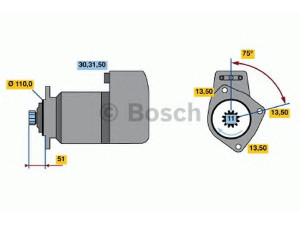 BOSCH 0 986 014 560 starteris 
 Elektros įranga -> Starterio sistema -> Starteris
0090690, 0365211, 0365211 R, 365211