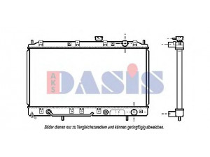 AKS DASIS 140049N radiatorius, variklio aušinimas 
 Aušinimo sistema -> Radiatorius/alyvos aušintuvas -> Radiatorius/dalys
MB845810