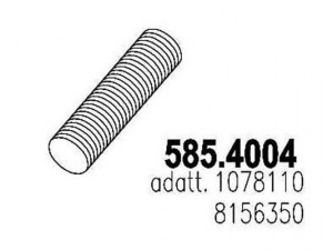 ASSO 585.4004 lanksti žarna, išmetimo sistema 
 Išmetimo sistema -> Išmetimo vamzdžiai
21497416, 3199065, 7403199065, 7421497416