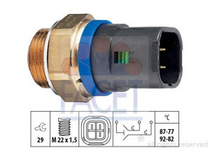 FACET 7.5647 temperatūros jungiklis, radiatoriaus ventiliatorius 
 Aušinimo sistema -> Siuntimo blokas, aušinimo skysčio temperatūra
45 00 754, 77 00 839 072, 77 01 036 113