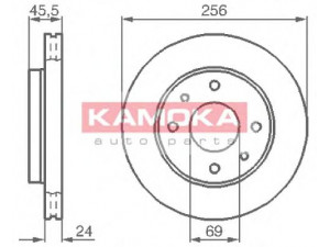 KAMOKA 1031770 stabdžių diskas 
 Dviratė transporto priemonės -> Stabdžių sistema -> Stabdžių diskai / priedai
MR205584, MR205585, MR389722, 30872926