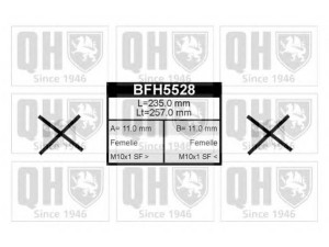 QUINTON HAZELL BFH5528 stabdžių žarnelė 
 Stabdžių sistema -> Stabdžių žarnelės
1K0 611 775A, 1K0 611 775A, 1K0 611 775A