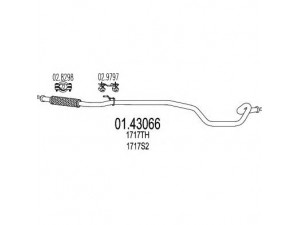 MTS 01.43066 išleidimo kolektorius 
 Išmetimo sistema -> Išmetimo vamzdžiai
1717S2, 1717TH