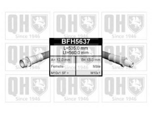 QUINTON HAZELL BFH5637 stabdžių žarnelė 
 Stabdžių sistema -> Stabdžių žarnelės
4806.A3