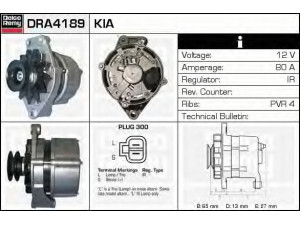 DELCO REMY DRA4189 kintamosios srovės generatorius 
 Elektros įranga -> Kint. sr. generatorius/dalys -> Kintamosios srovės generatorius
K24A-18-300A, OK29T-18-300, OK9A1-18-300