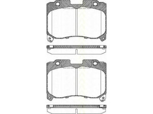 TRISCAN 8110 13050 stabdžių trinkelių rinkinys, diskinis stabdys 
 Techninės priežiūros dalys -> Papildomas remontas
04465-14150, 04465-20100, 04465-20310