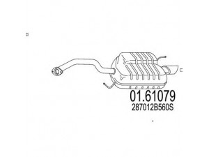 MTS 01.61079 galinis duslintuvas 
 Išmetimo sistema -> Duslintuvas
287012B560S