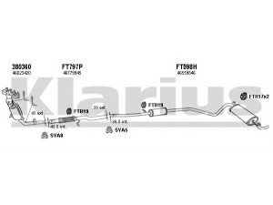 KLARIUS 330928U išmetimo sistema 
 Išmetimo sistema -> Išmetimo sistema, visa