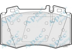 APEC braking PAD1153 stabdžių trinkelių rinkinys, diskinis stabdys 
 Techninės priežiūros dalys -> Papildomas remontas
0034200520, 0034200820, 0034201820