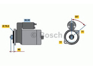 BOSCH 0 986 019 051 starteris 
 Elektros įranga -> Starterio sistema -> Starteris
31200-P03-901, 31200-P03-9011, 31200-P30-902