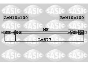 SASIC 6600004 stabdžių žarnelė 
 Stabdžių sistema -> Stabdžių žarnelės
480680