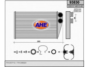 AHE 93830 šilumokaitis, salono šildymas 
 Šildymas / vėdinimas -> Šilumokaitis
7701207712