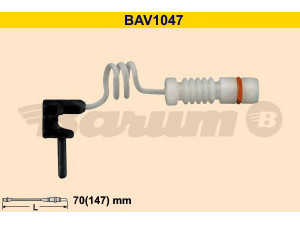 BARUM BAV1047 įspėjimo kontaktas, stabdžių trinkelių susidėvėjimas 
 Stabdžių sistema -> Susidėvėjimo indikatorius, stabdžių trinkelės
202 540 07 17