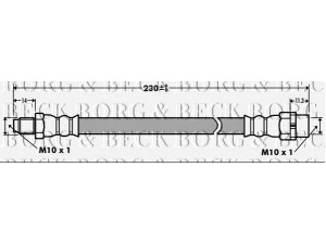 BORG & BECK BBH7398 stabdžių žarnelė 
 Stabdžių sistema -> Stabdžių žarnelės
34326757744
