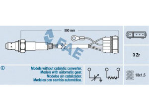 FAE 77110 lambda jutiklis 
 Variklis -> Variklio elektra
030 906 265 AA, 030 906 265 AB