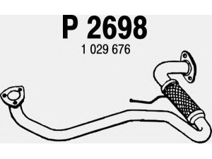 FENNO P2698 išleidimo kolektorius 
 Išmetimo sistema -> Išmetimo vamzdžiai
BM70501, 1029676, 1050787