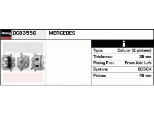 DELCO REMY DC83556 stabdžių apkaba 
 Dviratė transporto priemonės -> Stabdžių sistema -> Stabdžių apkaba / priedai