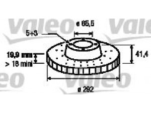 VALEO 186882 stabdžių diskas 
 Stabdžių sistema -> Diskinis stabdys -> Stabdžių diskas
46836490, 569114, 12762291, 9191336