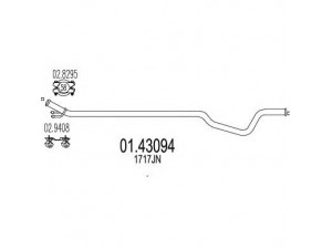 MTS 01.43094 išleidimo kolektorius 
 Išmetimo sistema -> Išmetimo vamzdžiai
1717JN