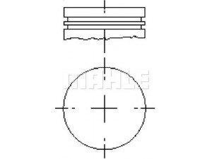 MAHLE ORIGINAL E42000 1.00 stūmoklis