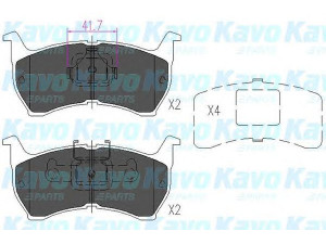 KAVO PARTS KBP-4516 stabdžių trinkelių rinkinys, diskinis stabdys 
 Techninės priežiūros dalys -> Papildomas remontas
G03049280, G03049280A, G03149280