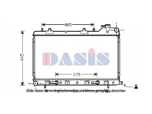 AKS DASIS 350039N radiatorius, variklio aušinimas
45119SA060