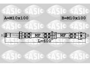 SASIC 6606095 stabdžių žarnelė 
 Stabdžių sistema -> Stabdžių žarnelės
7H8611701, 7H8611701A, 7H8611701B