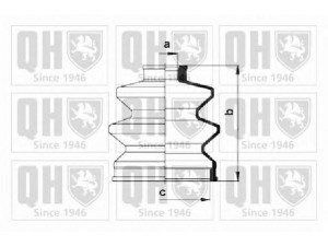 QUINTON HAZELL QJB423 gofruotoji membrana, kardaninis velenas 
 Ratų pavara -> Gofruotoji membrana
44315-SA2-003, 44315-SA2-300, 44334-634-000