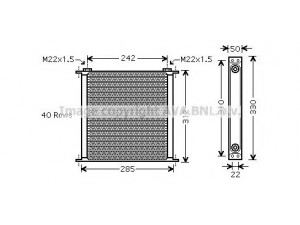 AVA QUALITY COOLING UV3144 alyvos aušintuvas, variklio alyva