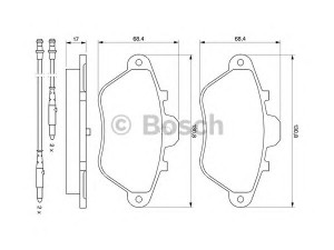 BOSCH 0 986 460 956 stabdžių trinkelių rinkinys, diskinis stabdys 
 Techninės priežiūros dalys -> Papildomas remontas
4252 96, 95 651 046, 95 654 086