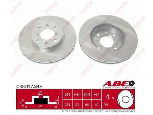 ABE C38017ABE stabdžių diskas 
 Dviratė transporto priemonės -> Stabdžių sistema -> Stabdžių diskai / priedai
55311-62J00