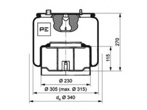 PE Automotive 084.054-72A dėklas, pneumatinė pakaba
0 377 498, 377498