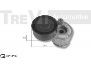 TREVI AUTOMOTIVE KA1163 V formos rumbuotas diržas, komplektas 
 Techninės priežiūros dalys -> Techninės priežiūros intervalai
7701476476