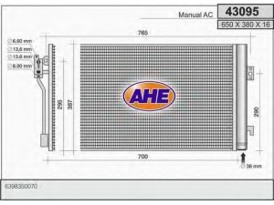 AHE 43095 kondensatorius, oro kondicionierius 
 Oro kondicionavimas -> Kondensatorius
6398350070