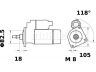 MAHLE ORIGINAL MS 57 starteris 
 Elektros įranga -> Starterio sistema -> Starteris
M3T80571, 026 911 023, 026 911 023 B