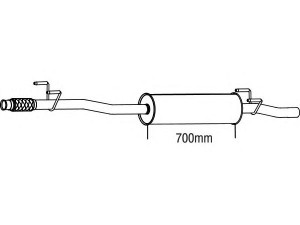 FENNO P7140 vidurinis duslintuvas
(2E0253409H), 2E0253409J