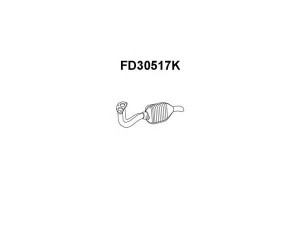 VENEPORTE FD30517K katalizatoriaus keitiklis
1037157, 7238136