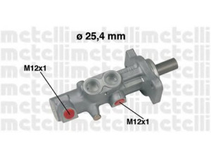 METELLI 05-0579 pagrindinis cilindras, stabdžiai 
 Stabdžių sistema -> Pagrindinis stabdžių cilindras
8602367