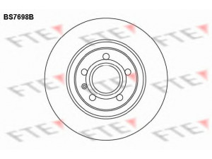 FTE BS7698B stabdžių diskas 
 Dviratė transporto priemonės -> Stabdžių sistema -> Stabdžių diskai / priedai
8E0 615 601 K, 8E0 615 601 R, 8E0 615 601 K