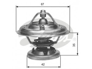 GATES TH12680G1 termostatas, aušinimo skystis 
 Aušinimo sistema -> Termostatas/tarpiklis -> Thermostat
42030975, 6012000115, 6022000015