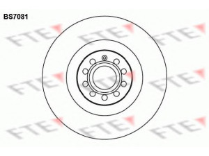 FTE BS7081 stabdžių diskas 
 Dviratė transporto priemonės -> Stabdžių sistema -> Stabdžių diskai / priedai
1K0 615 301 AB, 1K0 615 301 M, 1K0 615 301 M
