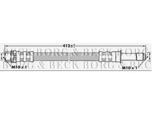 BORG & BECK BBH6884 stabdžių žarnelė 
 Stabdžių sistema -> Stabdžių žarnelės
2D0611701, 2D0611701B, 6014280435